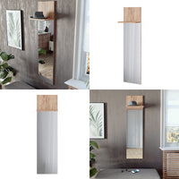 Vicco Appendiabiti da parete Quercia dorata 36 x 135 cm con specchio