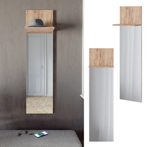 Vicco Appendiabiti da parete Quercia dorata 36 x 135 cm con specchio