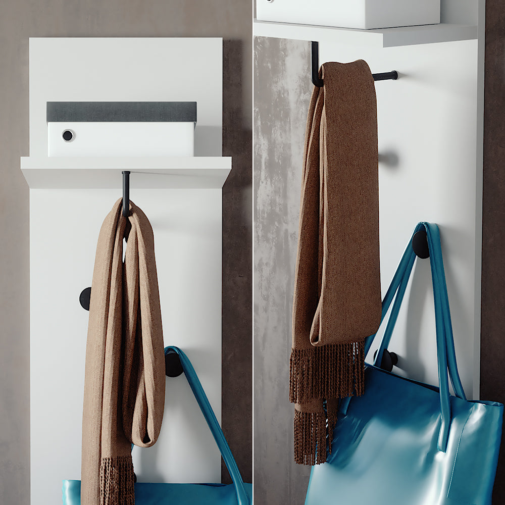 Vicco Appendiabiti da parete Bianco 36 x 135 cm