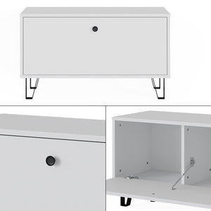 Vicco Panca per scarpe Bianco 80 x 46 cm