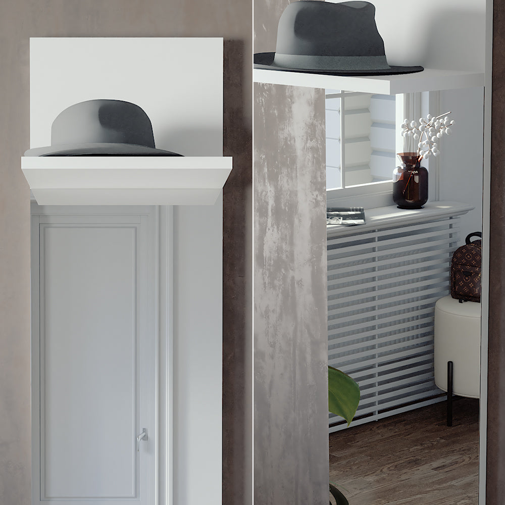 Vicco Appendiabiti da parete Bianco 36 x 135 cm con specchio