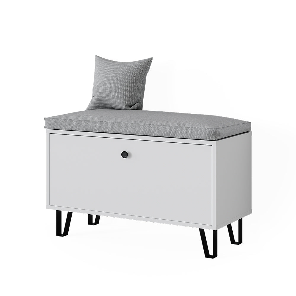 Vicco Panca per scarpe Bianco 80 x 46 cm