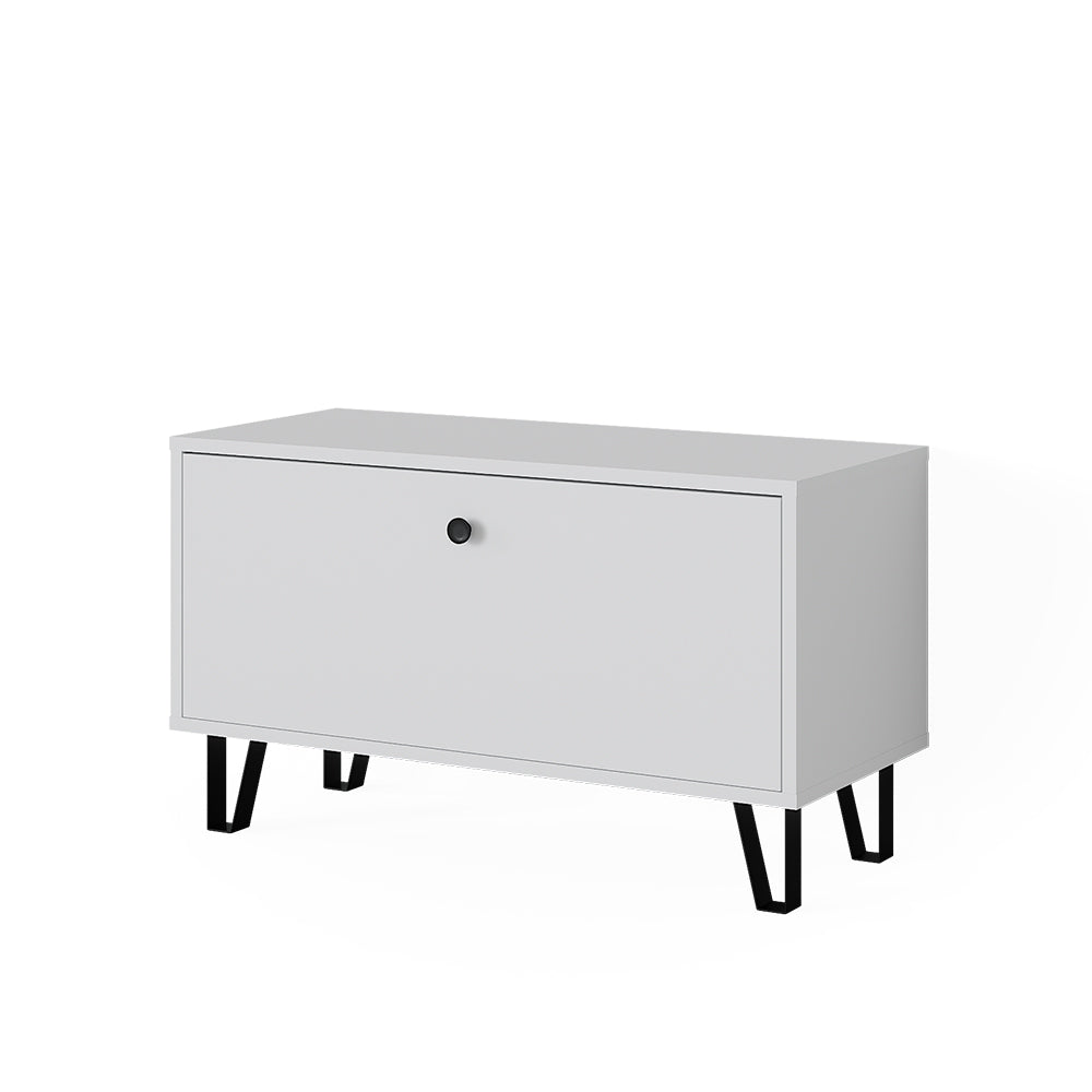 Vicco Panca per scarpe Bianco 80 x 46 cm