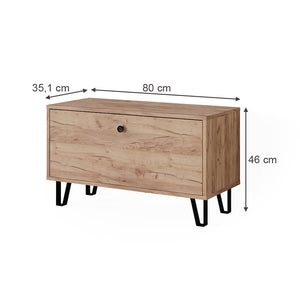 Vicco Sedile a panca Quercia dorata 80 x 46 cm