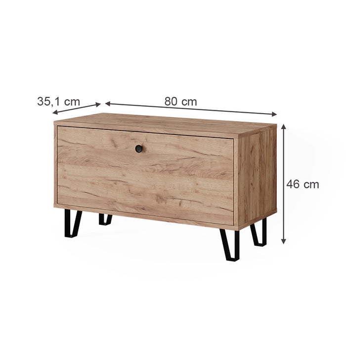 Vicco Sedile a panca Quercia dorata 80 x 46 cm