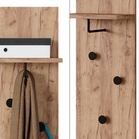 Vicco Appendiabiti Quercia dorata con 2 armadi a muro