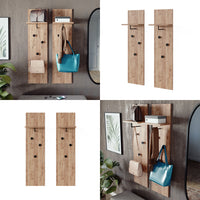 Vicco Appendiabiti Quercia dorata con 2 armadi a muro