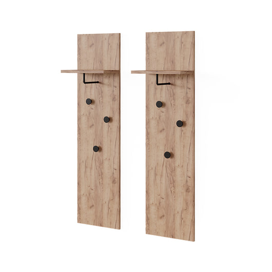 Vicco Appendiabiti Quercia dorata con 2 armadi a muro