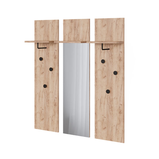 Vicco Armadio a muro  Quercia dorata Set di 3 appendiabiti da parete