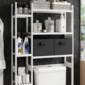 Vicco Ripiano per WC Bianco 78.5 x 163 cm con 2 cassetti in pile