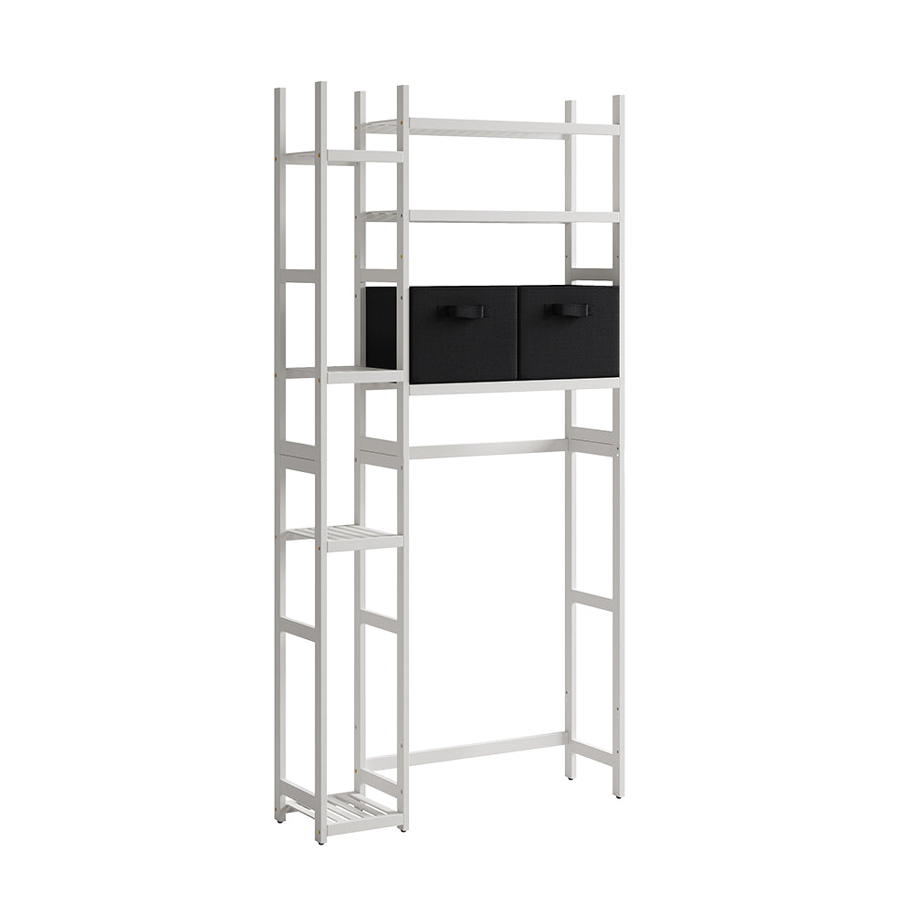 Vicco Ripiano per WC Bianco 78.5 x 163 cm con 2 cassetti in pile