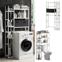 Vicco Ripiano per WC Bianco 78.5 x 163 cm con 2 cassetti in pile