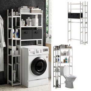 Vicco Ripiano per WC Bianco 78.5 x 163 cm con 2 cassetti in pile