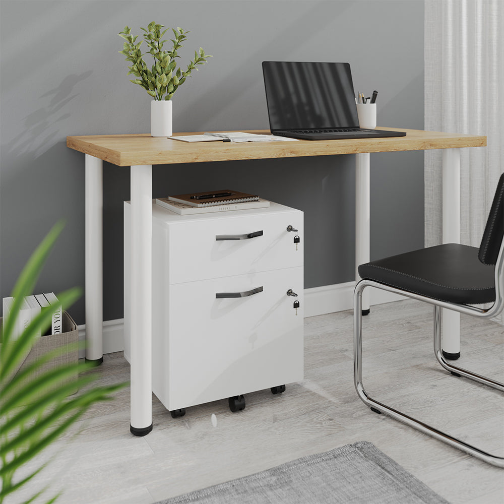 Vicco Piedistallo mobile Bianco 40 x 53 cm Bloccabile