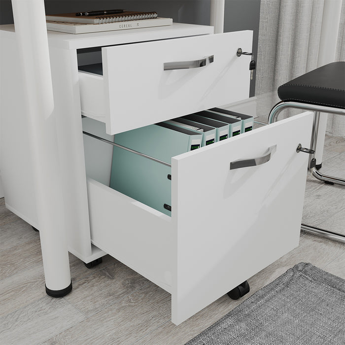 Vicco Piedistallo mobile Bianco 40 x 53 cm Bloccabile