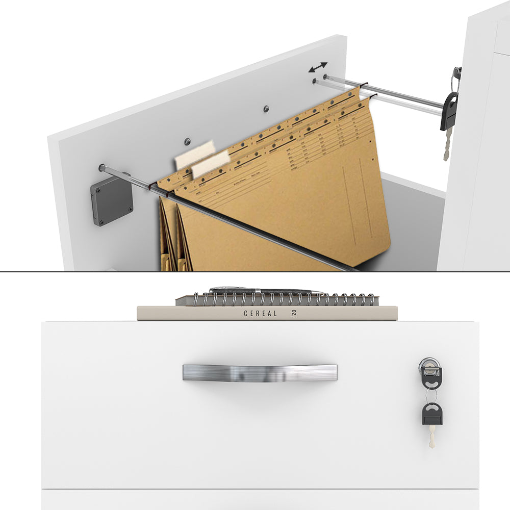 Vicco Piedistallo mobile Bianco 40 x 53 cm Bloccabile