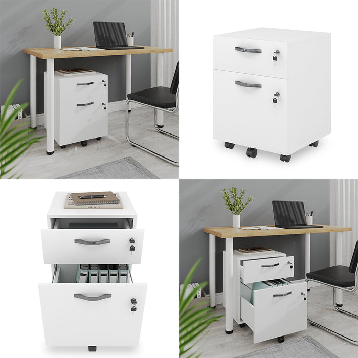 Vicco Piedistallo mobile Bianco 40 x 53 cm Bloccabile