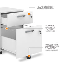 Vicco Piedistallo mobile Bianco 40 x 53 cm Bloccabile