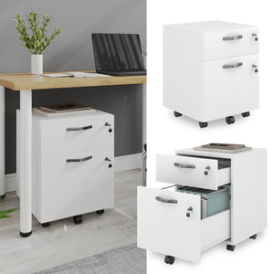 Vicco Piedistallo mobile Bianco 40 x 53 cm Bloccabile