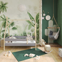 Vitalispa Letto Tipi Grigio 80x160 cm con materasso