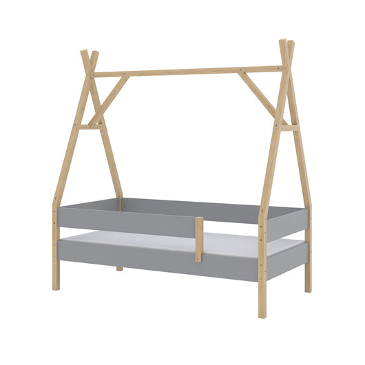 Vitalispa Letto Tipi Grigio 80x160 cm con materasso