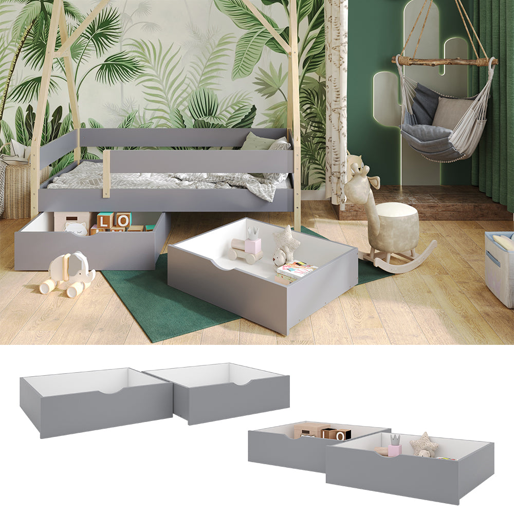 Vitalispa Cassetto estraibile Grigio 78 x 61.8 cm Set di 2