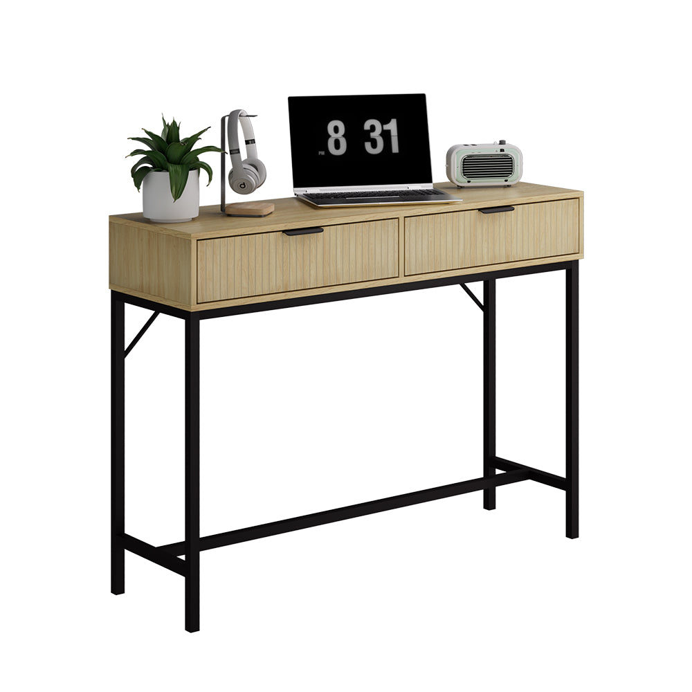 Vicco Scrivania Rovere 100 x 30 cm con 2 cassetti