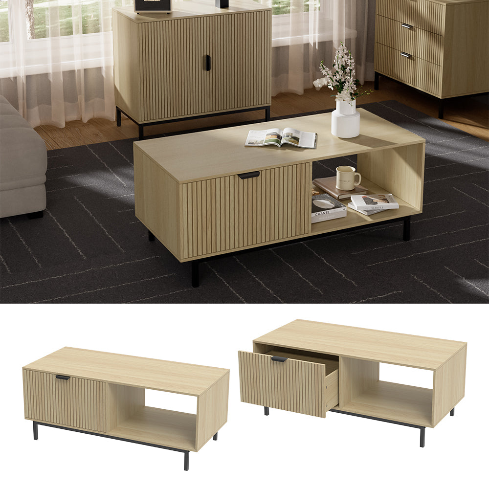 Vicco Tavolino Rovere 110 x 50 cm