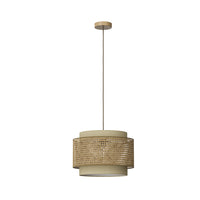 Vicco Lampada a soffitto Rattan/crema 45 x 31 cm