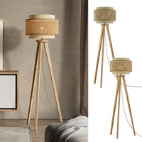 Vicco Lampada da terra Rattan/crema 45 x 142 cm