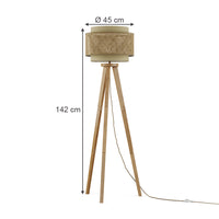 Vicco Lampada da terra Rattan/crema 45 x 142 cm