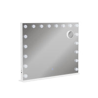 Vicco Specchio da toilette Bianco 80 x 61 cm con illuminazione a LED