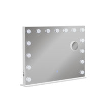 Vicco Specchio da toilette Bianco 58 x 47 cm con illuminazione a LED