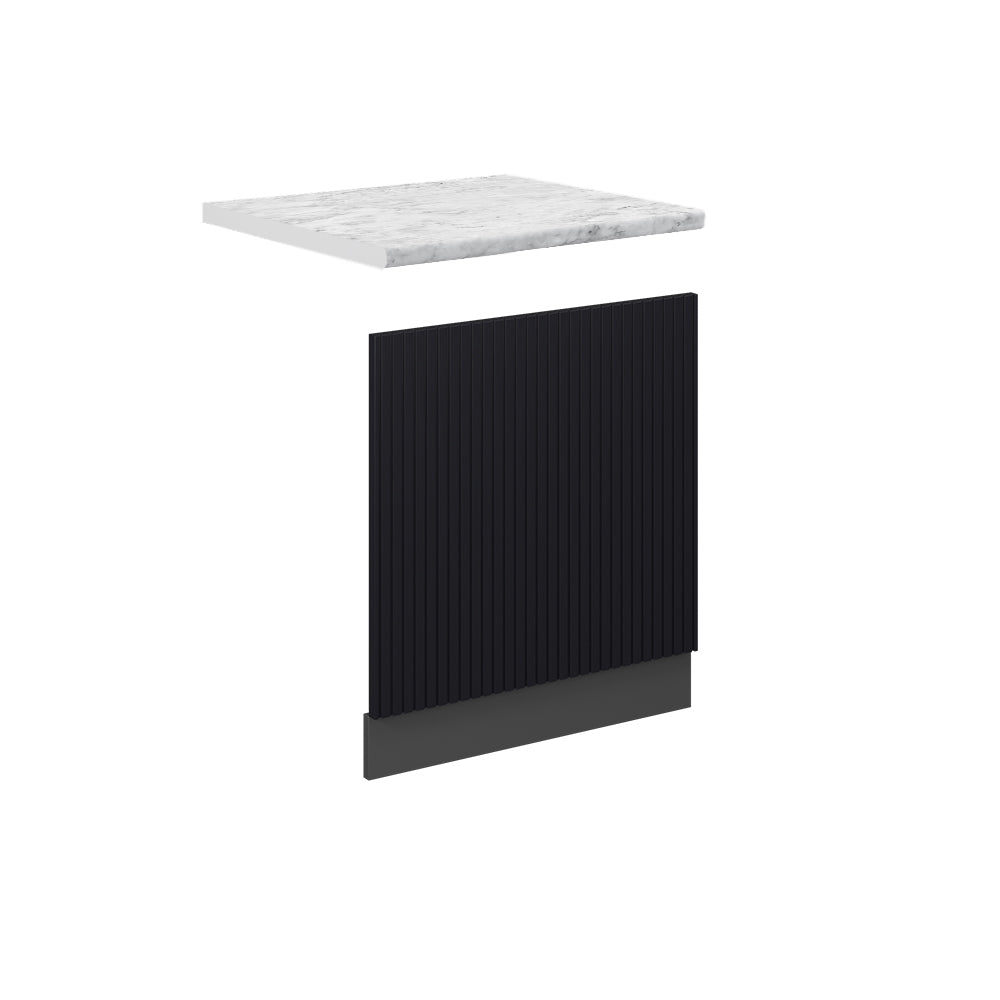 Vicco Pannello frontale Nero a righe 60 cm , PL Marmo