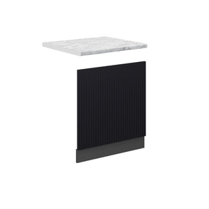 Vicco Pannello frontale Nero a righe 60 cm , PL Marmo