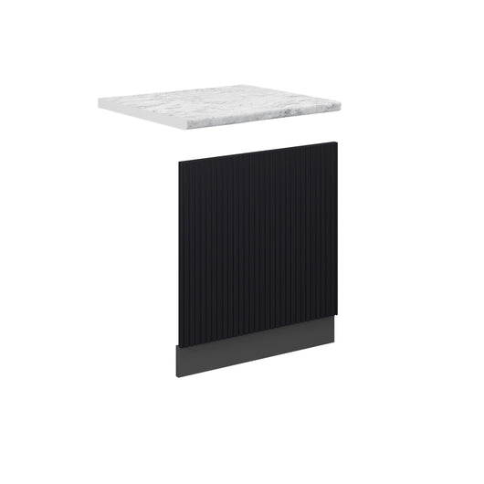 Vicco Pannello frontale Nero a righe 60 cm , PL Marmo