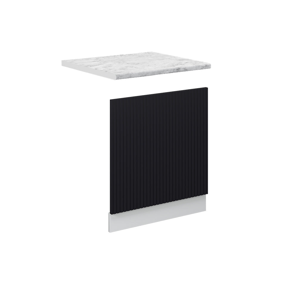 Vicco Pannello frontale Nero a righe 60 cm , PL Marmo