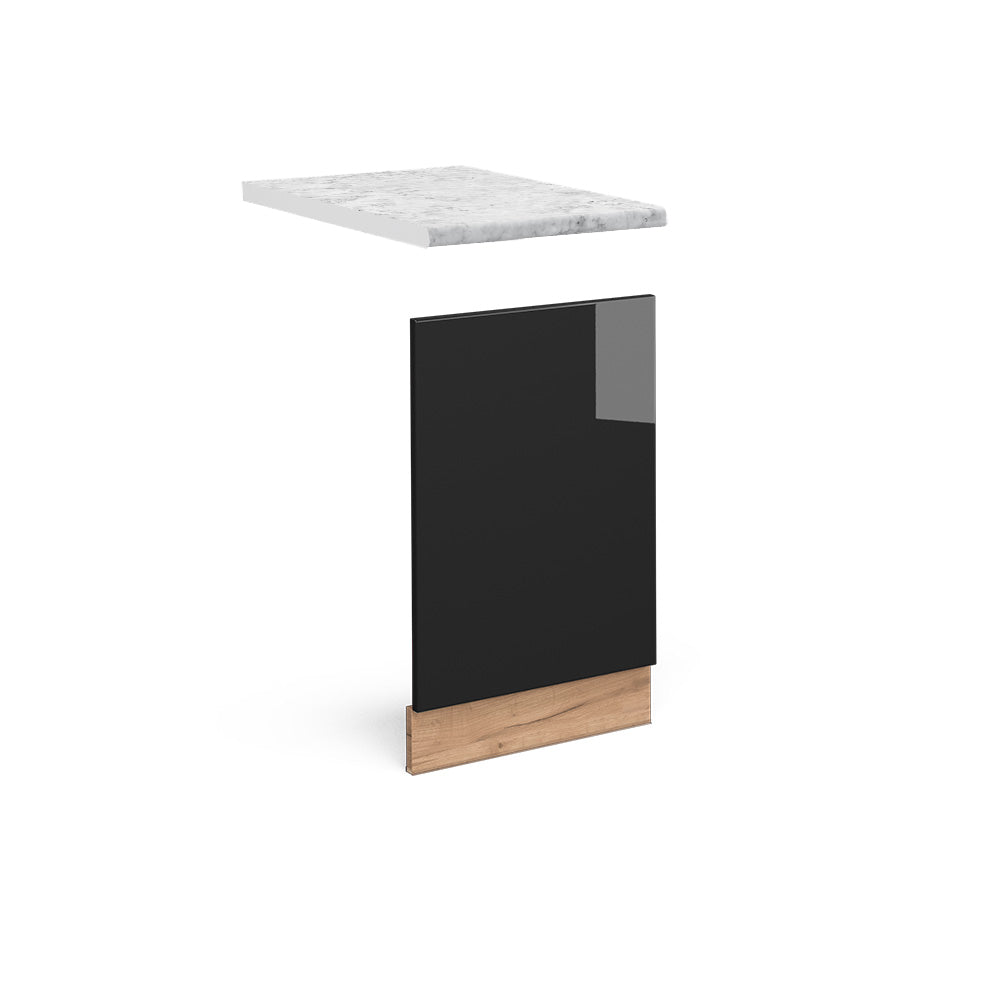 Vicco Pannello frontale Rovere nero lucido 45 cm , PL Marmo