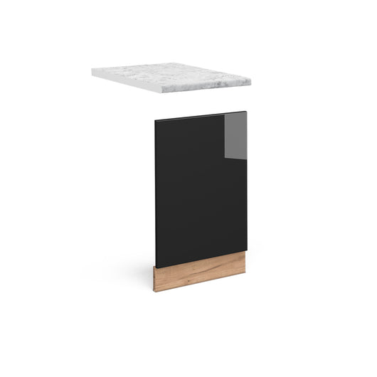 Vicco Pannello frontale Rovere nero lucido 45 cm , PL Marmo