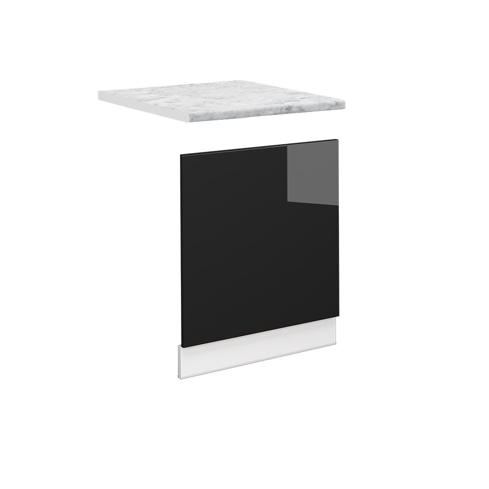 Vicco Pannello frontale Rovere nero lucido 60 cm , PL Marmo