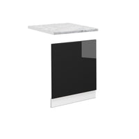 Vicco Pannello frontale Rovere nero lucido 60 cm , PL Marmo