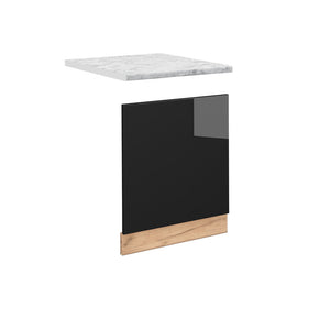 Vicco Pannello frontale Rovere nero lucido 60 cm , PL Marmo