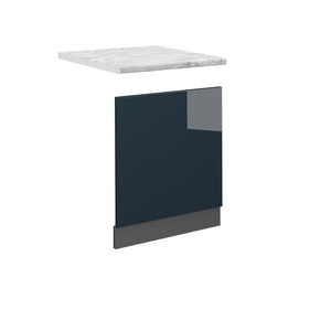 Vicco Fascia per lavastoviglie Blu scuro lucido 60 cm , PL Marmo