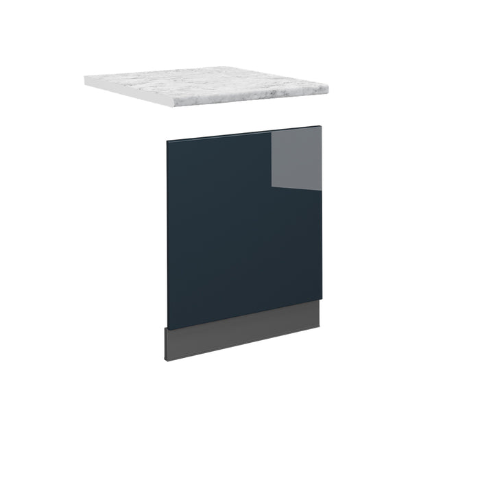 Vicco Fascia per lavastoviglie Blu scuro lucido 60 cm , PL Marmo