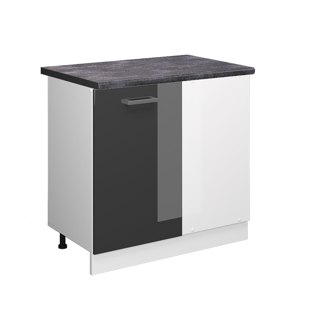 Vicco Mobile ad angolo cucina Antracite lucido 86 cm , PL Antracite