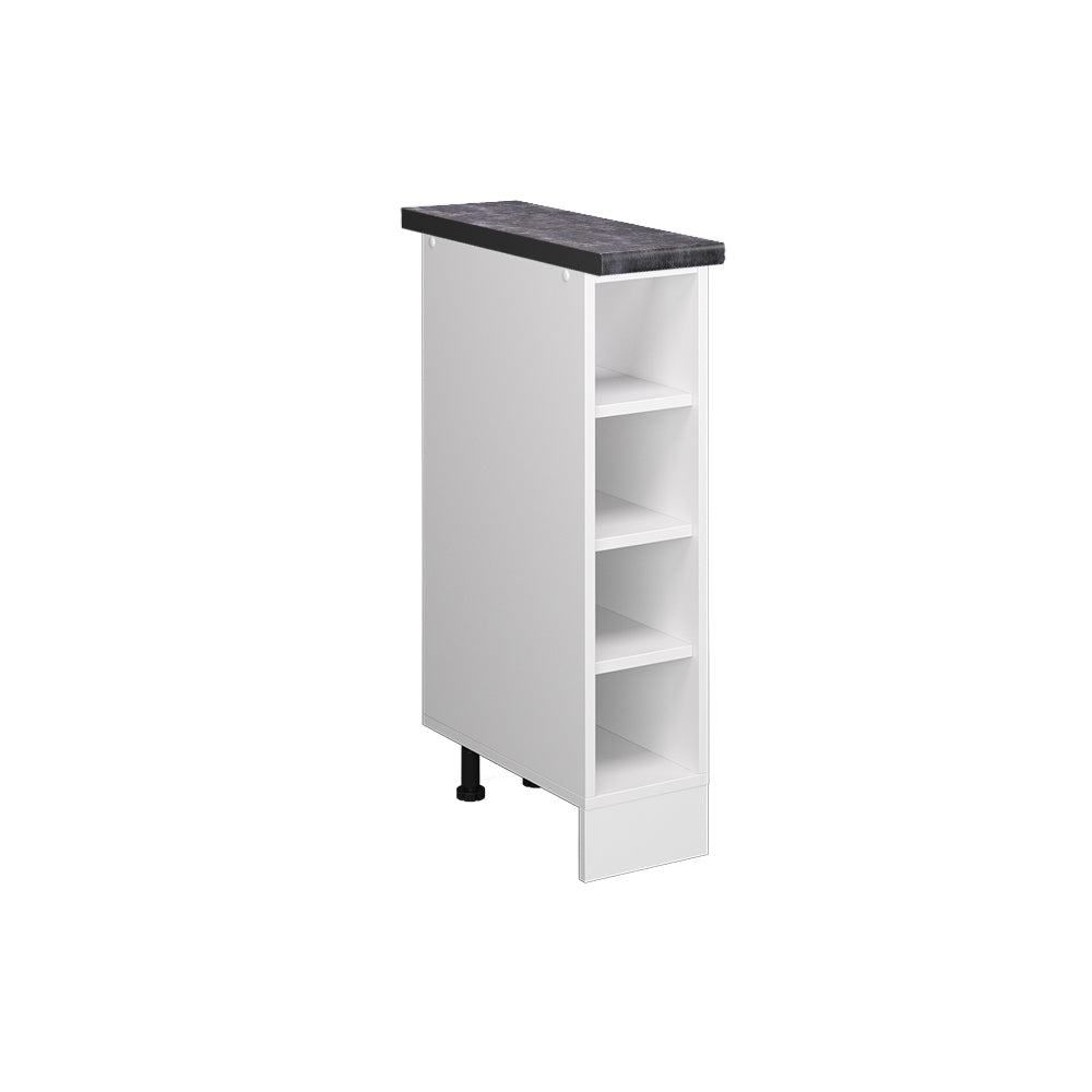 Vicco Scaffale da cucina Bianco 20 cm , PL Antracite