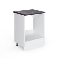 Vicco Mobile per forno da incasso Bianco lucido 60 cm , PL Antracite