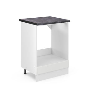 Vicco Mobile per forno da incasso Bianco casa di campagna 60 cm , PL Antracite