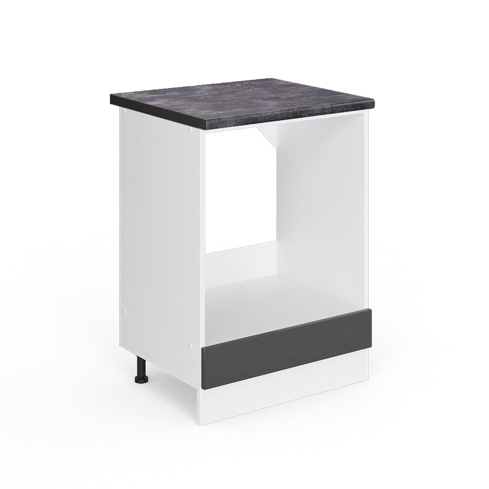 Vicco Mobile per forno da incasso Antracite lucido 60 cm , PL Antracite