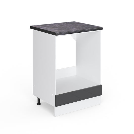 Vicco Mobile per forno da incasso Antracite lucido 60 cm , PL Antracite
